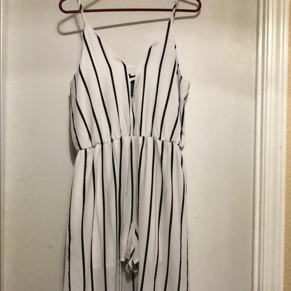 Black and white romper
